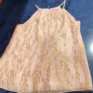 Light pink Lilly sparkly top